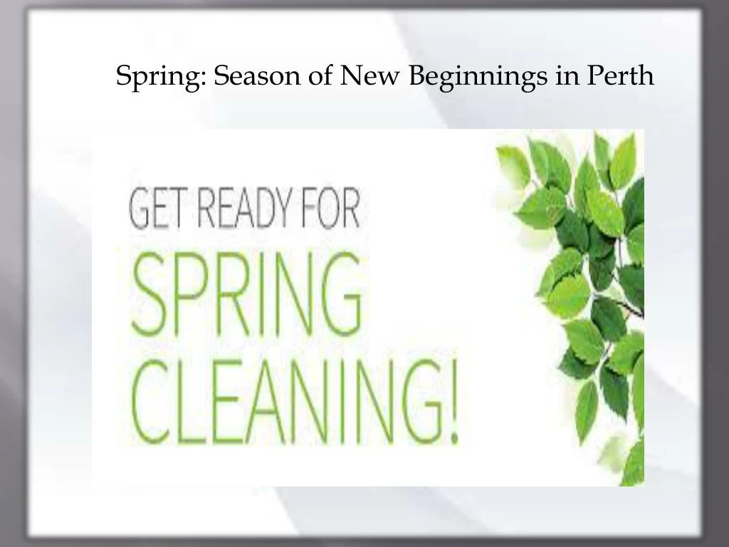 spring season of new beginnings in perth