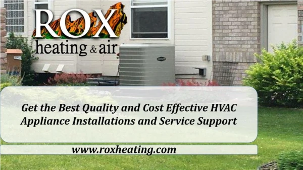 Get the Best Quality and Cost Effective HVAC Appliance Installations and Service Support
