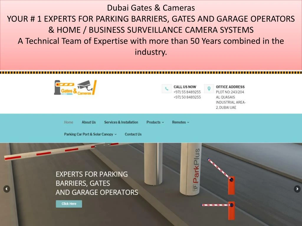dubai gates cameras your 1 experts for parking