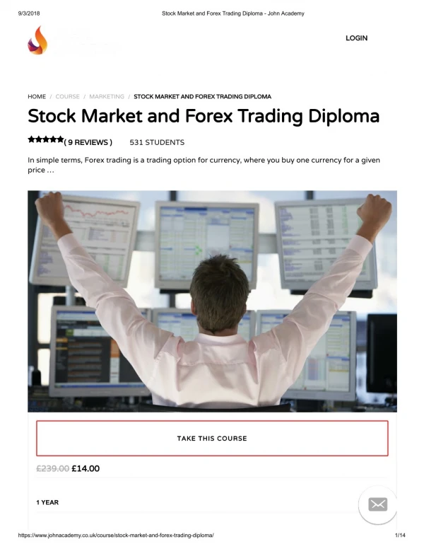 Stock Market and Forex Trading Diploma