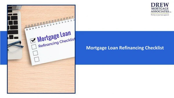 Mortgage Loan Refinancing Checklist