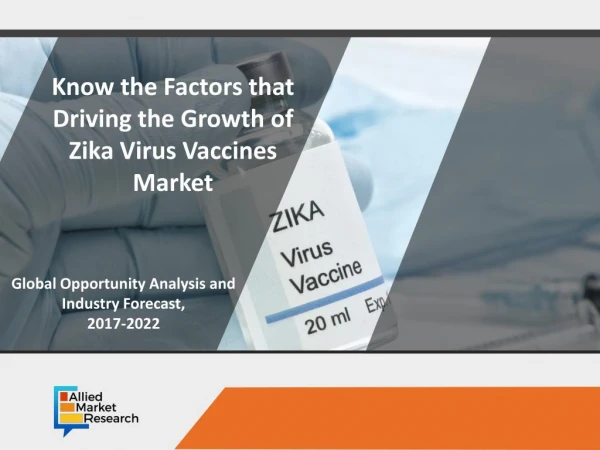 Zika Virus Vaccines Market Expected to Reach $18,697 Million,Globally, by 2022