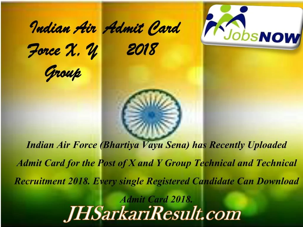 indian air force x y group admit card 2018