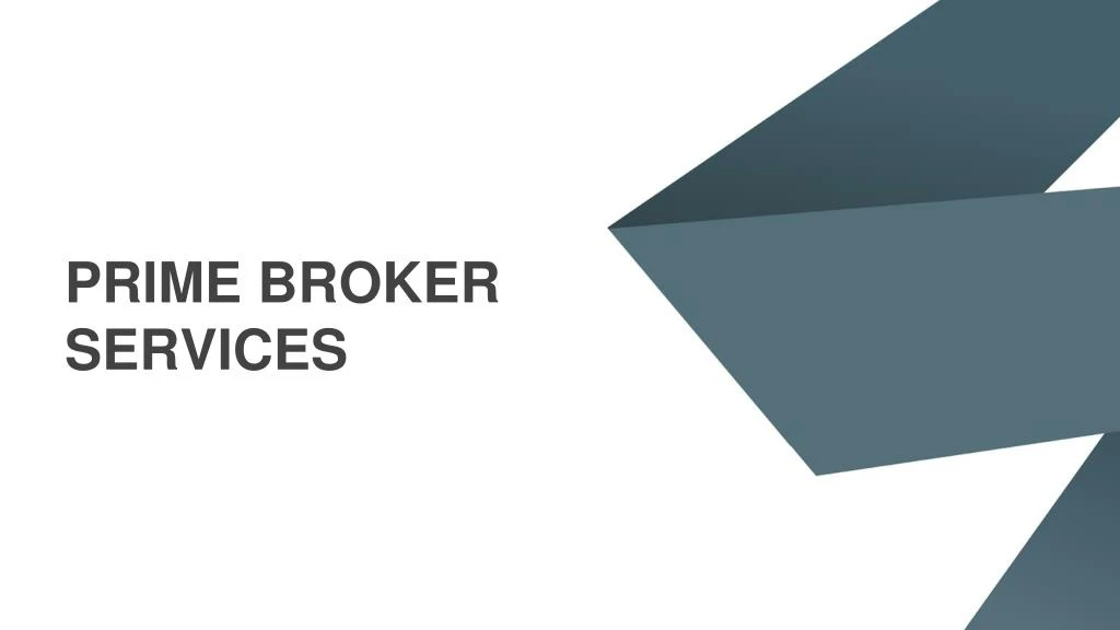 prime broker services