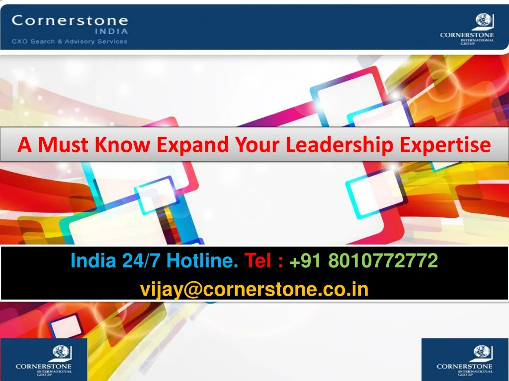 a must know expand your leadership expertise