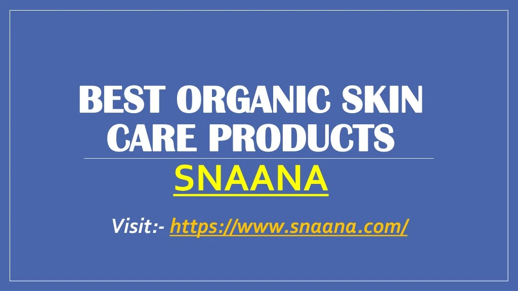 best organic skin best organic skin care care