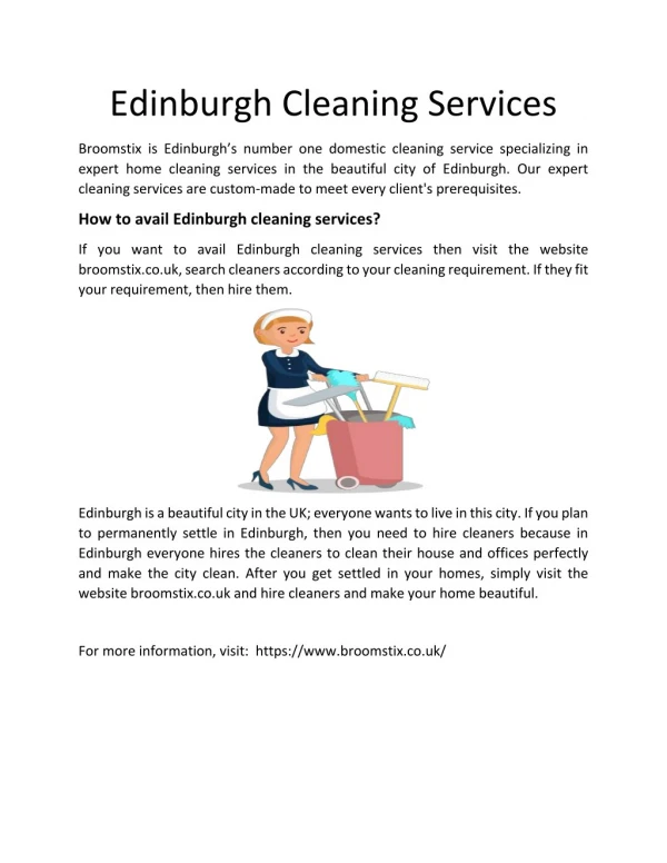 Edinburgh Cleaning Services