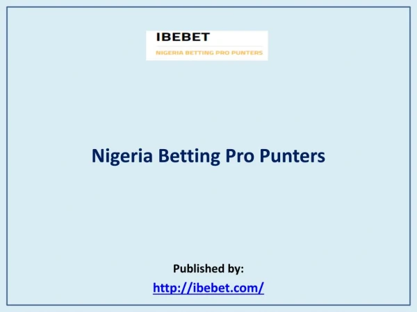 Nigeria Betting Pro Punters