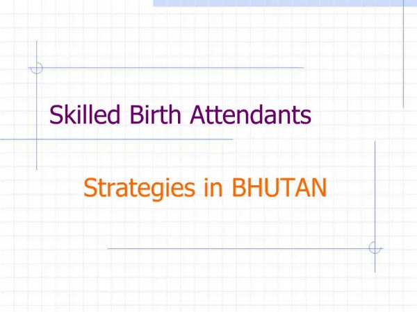 Skilled Birth Attendants