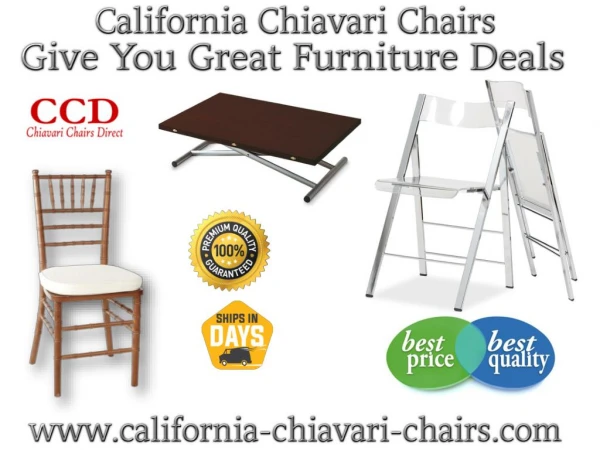 California Chiavari Chairs Give You Great Furniture Deals