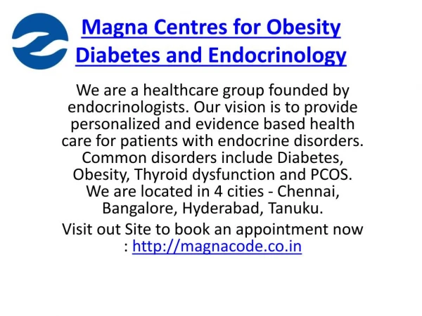 Best Endocrinologist | Bangalore | Chennai | Hyderabad | Magna Code Specialists