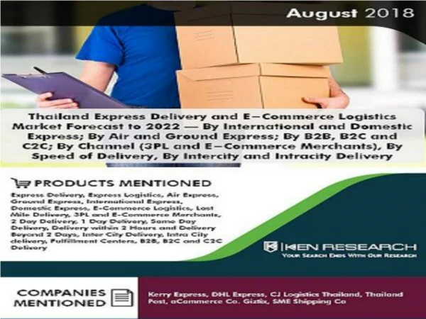 Thailand Express Delivery News, E-Commerce Logistics News - Ken Research