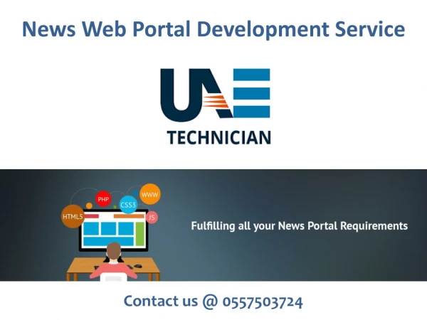 Dynamic News Portal Development Company in Dubai, Call @ 0557503724