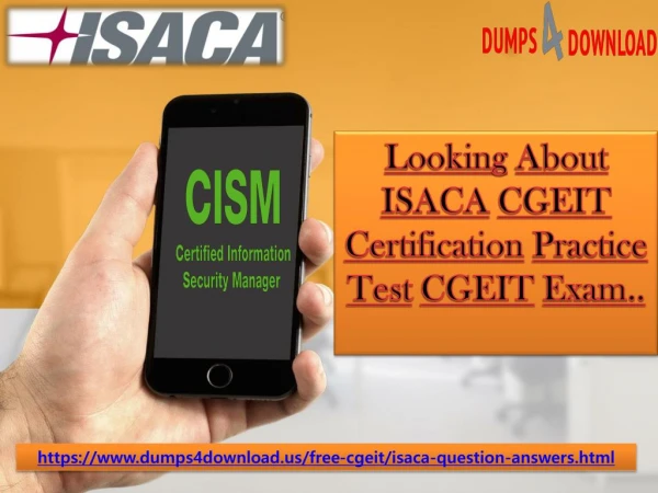 Get Isaca CGEIT Dumps Questions - Isaca CGEIT Braindumps Dumps4download.us