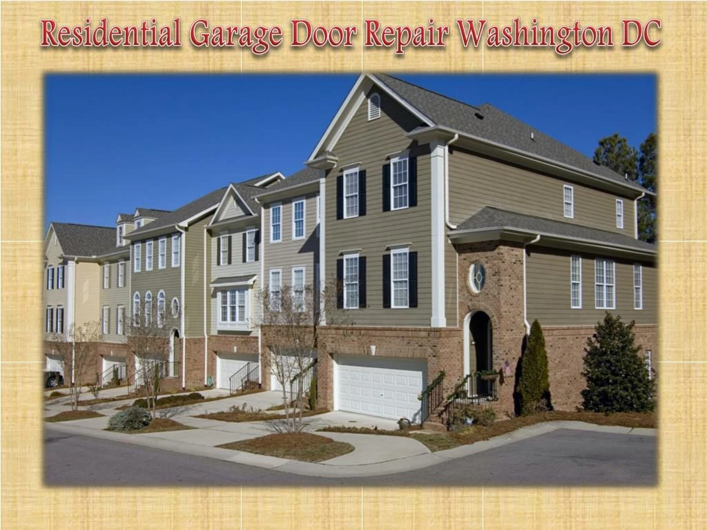 residential garage door repair washington dc