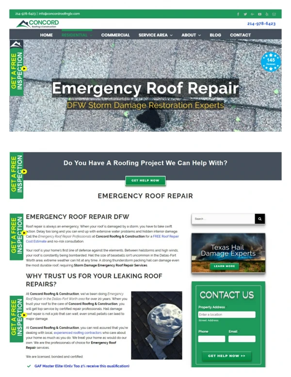 Emergency Roof Repair Services