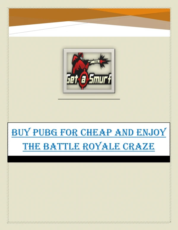 Buy PUBG for cheap and enjoy the battle royale craze