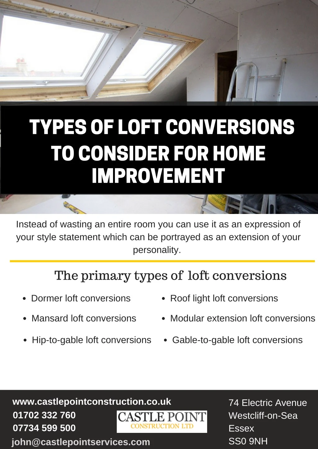types of loft conversions