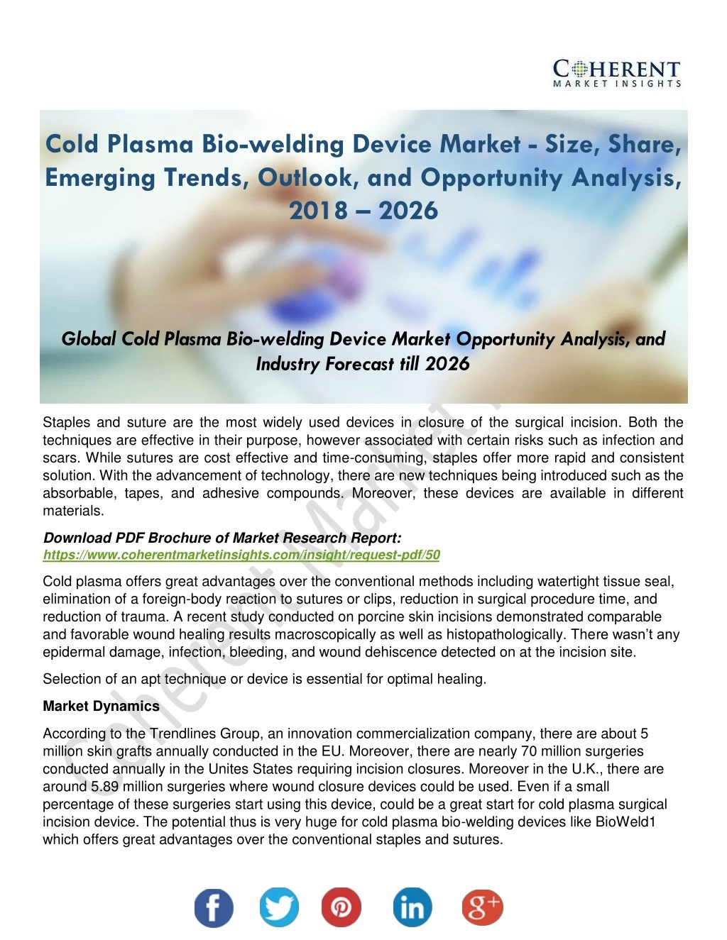 cold plasma bio welding device market size share