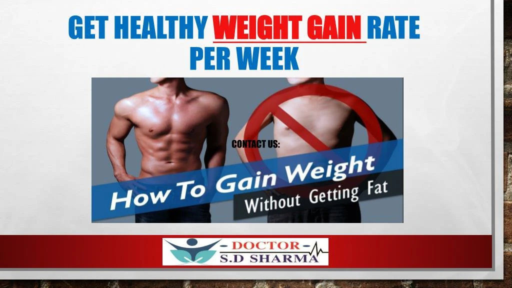 get healthy weight gain rate per week
