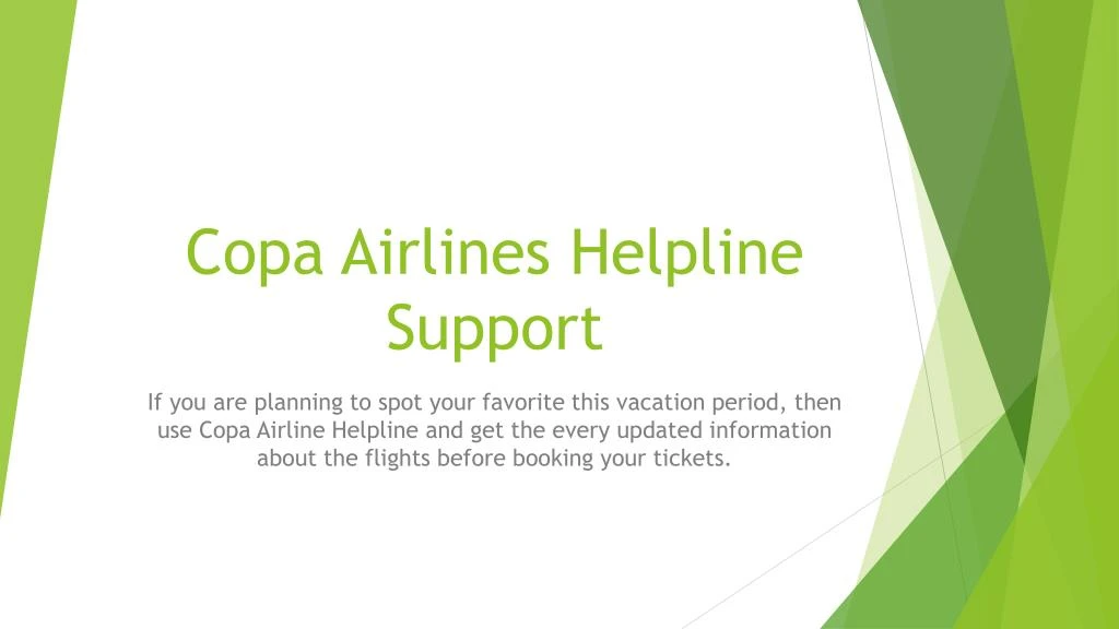 copa airlines helpline support