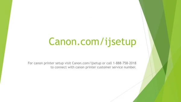 Canon.com/ijsetup | http://canon.com/ijsetup | Canon IjSetup