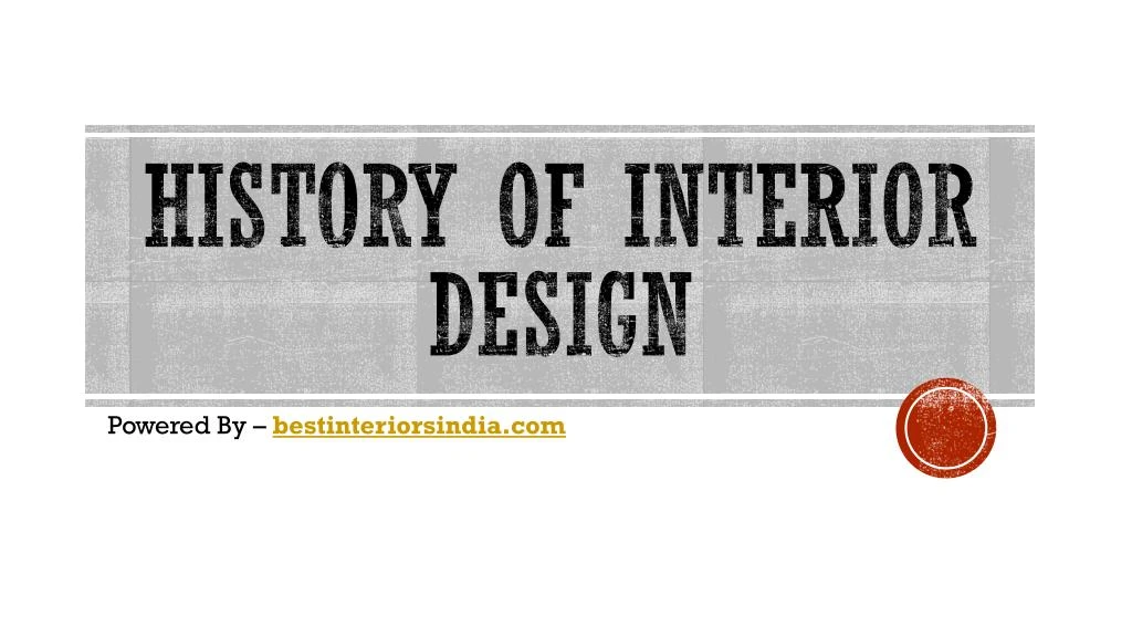history of interior design