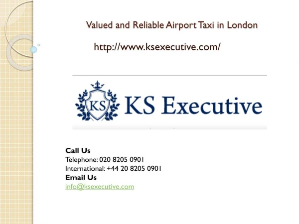 Online executive car rental London