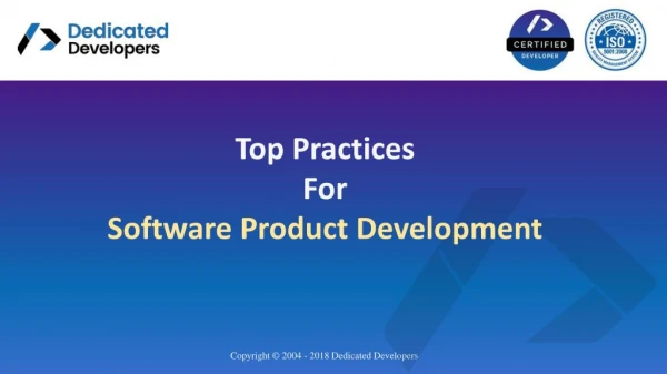 Top Practices For Software Product Development Services