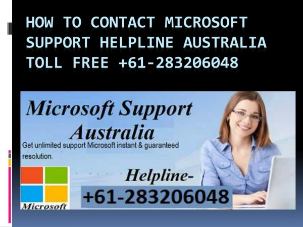 How To Contact Microsoft Support Helpline Australia Toll Free 61-283206048