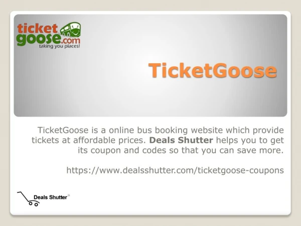 TicketGoose coupon code