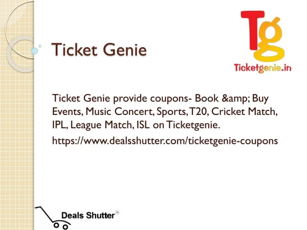 Ticket Genie offers