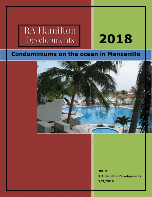 Condominiums on the ocean in Manzanillo
