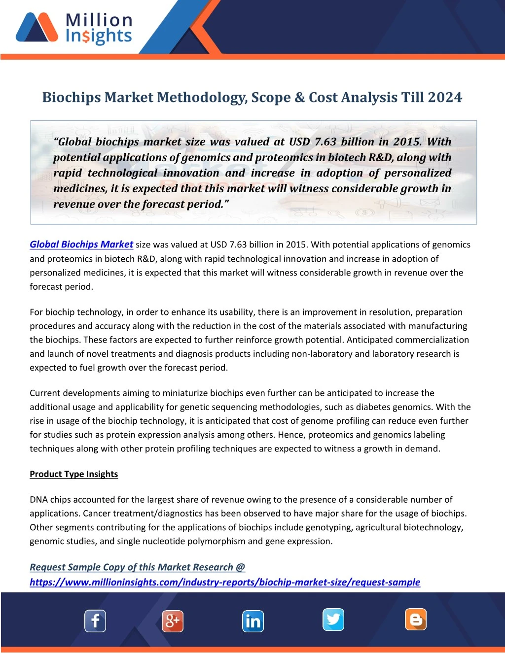 biochips market methodology scope cost analysis
