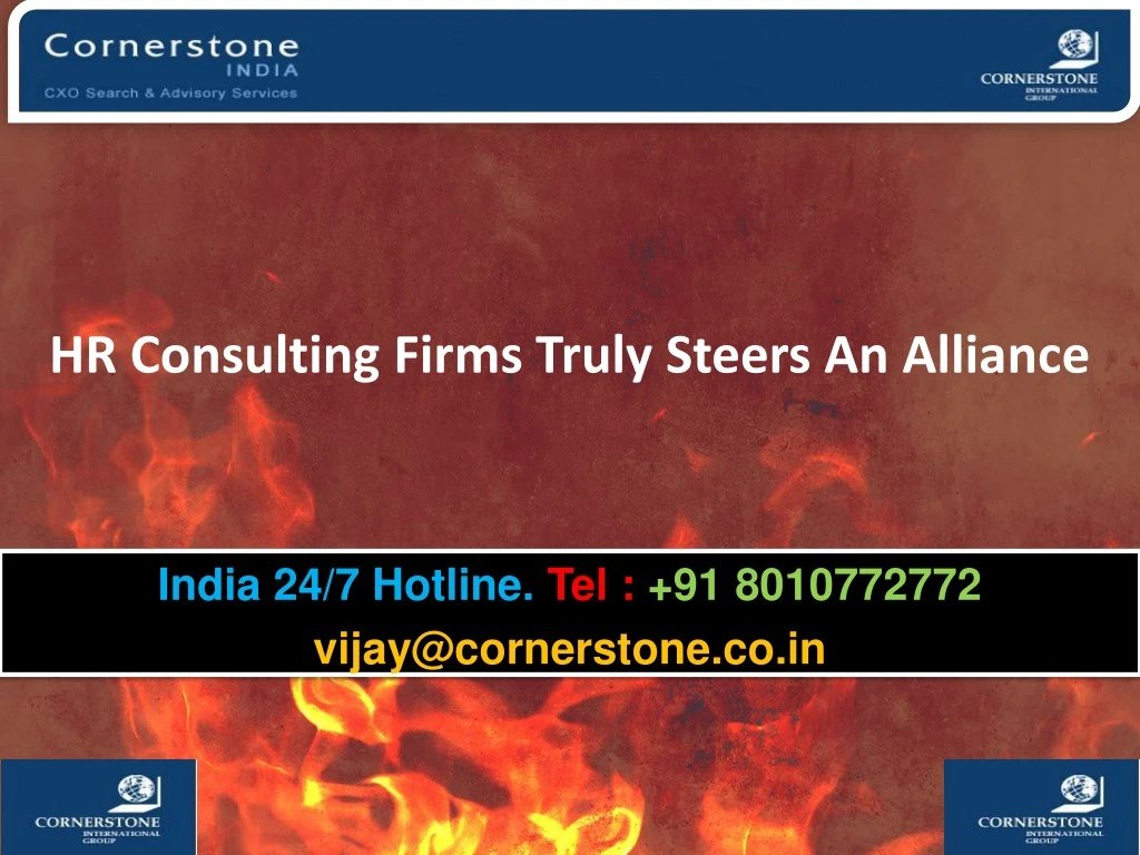 hr consulting firms truly steers an alliance