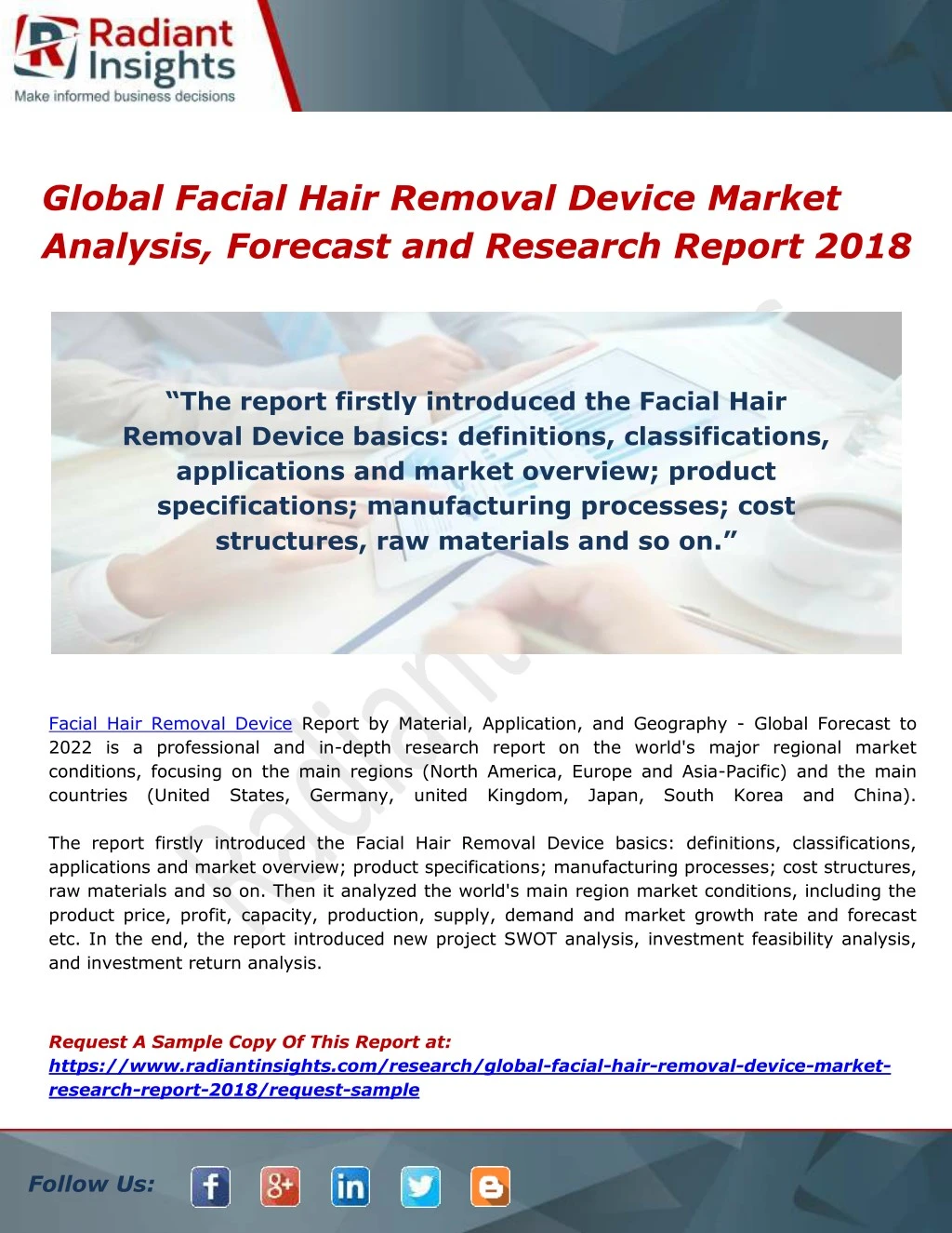 global facial hair removal device market analysis