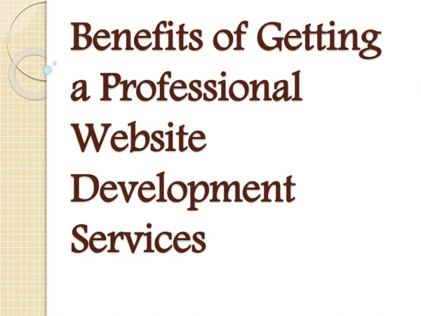 Things While Approaching a Professional Website Development Services Company