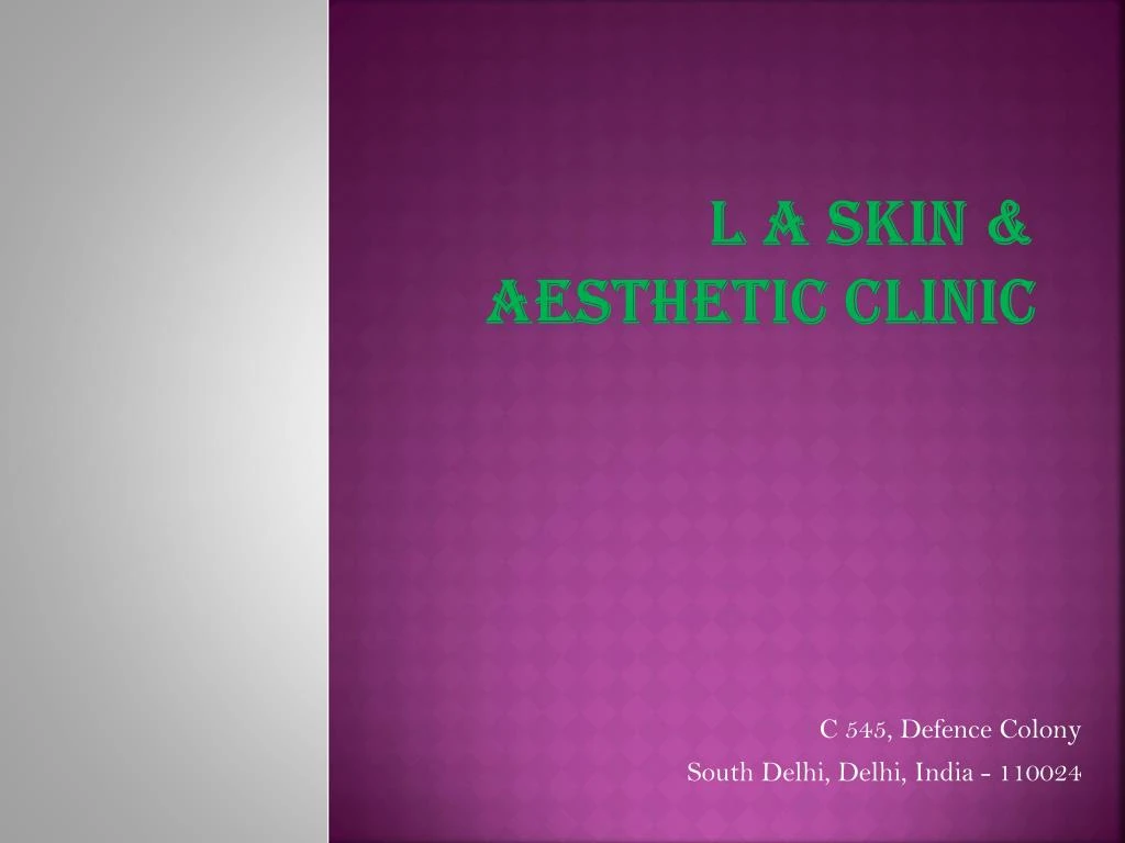 l a skin aesthetic clinic