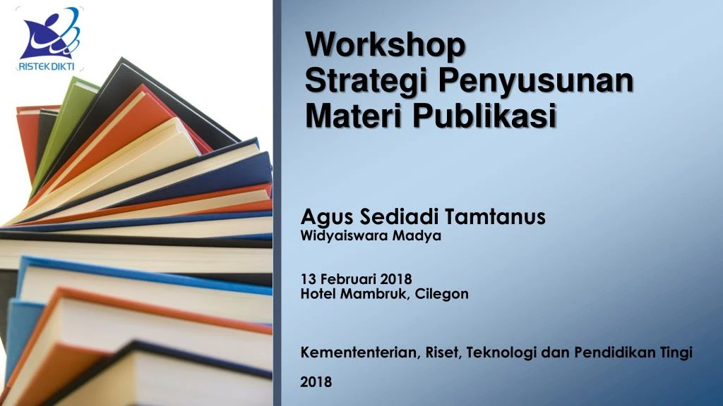 workshop strategi penyusunan materi publikasi