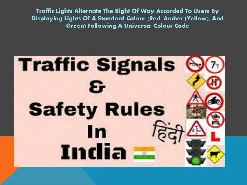 traffic lights alternate the right