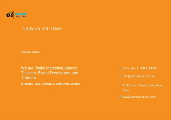 DigimaxSolution-Digital Marketing Agency in Bangalore
