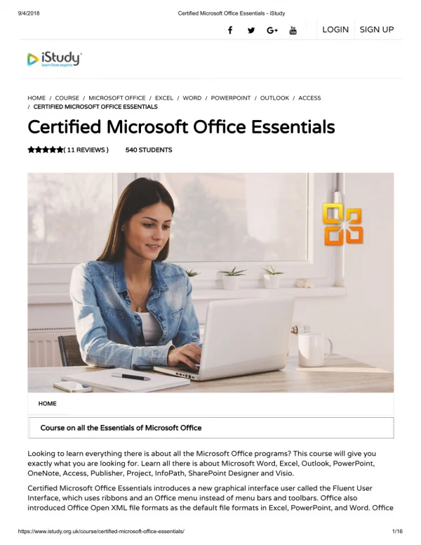 Certified Microsoft Office Essentials - istudy