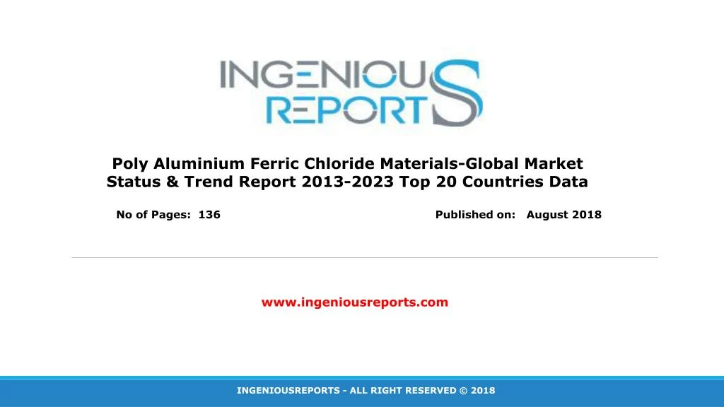 poly aluminium ferric chloride materials global