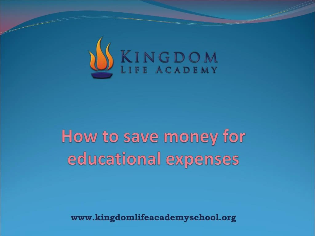 how to save money for educational expenses