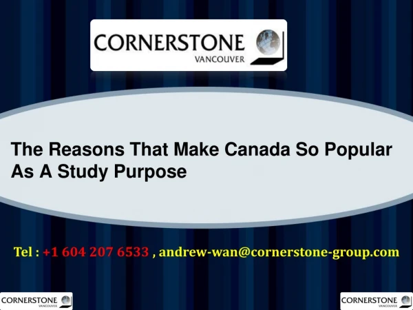 The Reasons That Make Canada So Popular As A Study Purpose