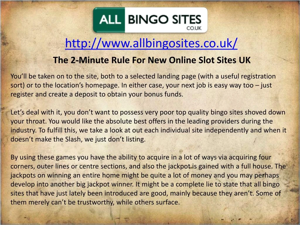 http www allbingosites co uk