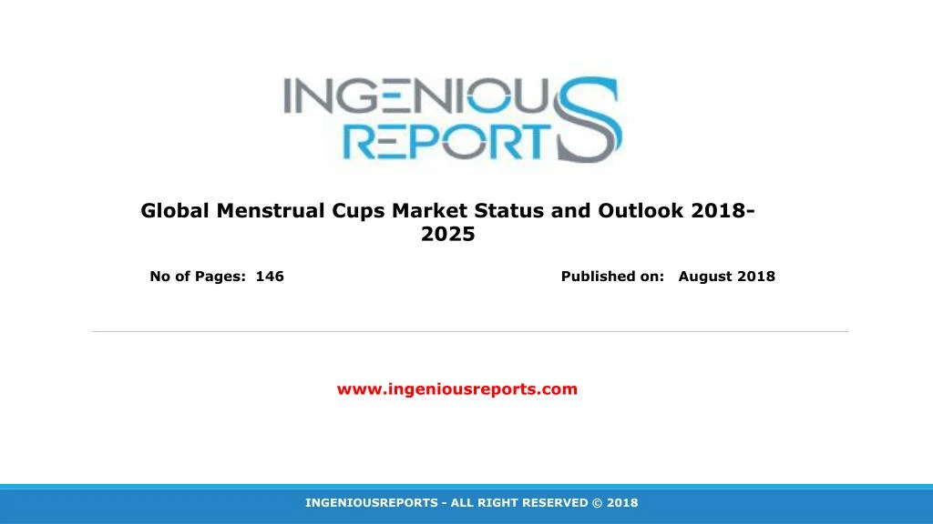 global menstrual cups market status and outlook