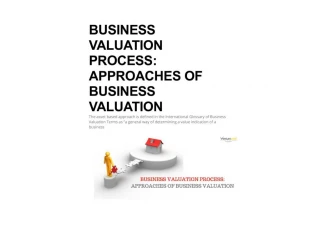 BUSINESS VALUATION PROCESS - slide 1