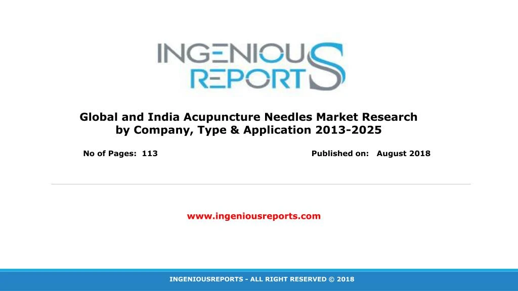 global and india acupuncture needles market