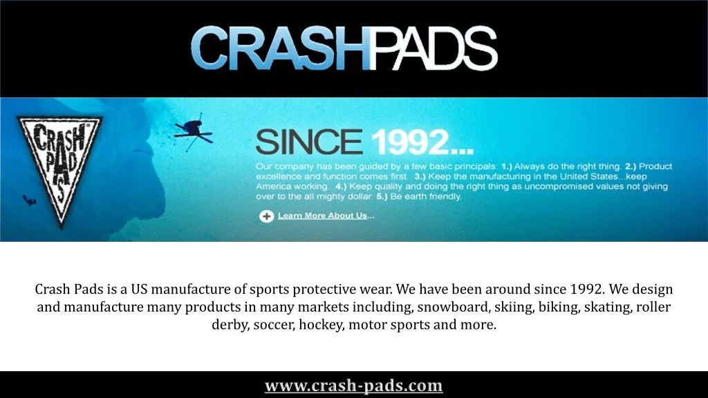 crash pads is a us manufacture of sports
